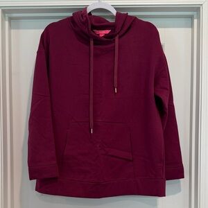 Lilly Pulitzer Rich Burgundy Hoodie